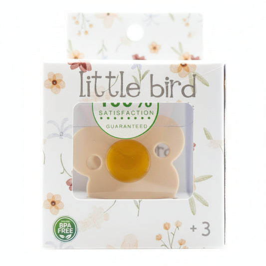 Ciuccio Morbido Piccolo in Silicone a Fiore per Neonati Beige - Comfort e Stile Colore Beige Chiaro