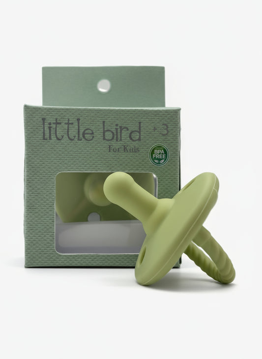 Ciuccio Ergonomico per Neonato in Silicone - Verde Salvia - Conforme Normative UE