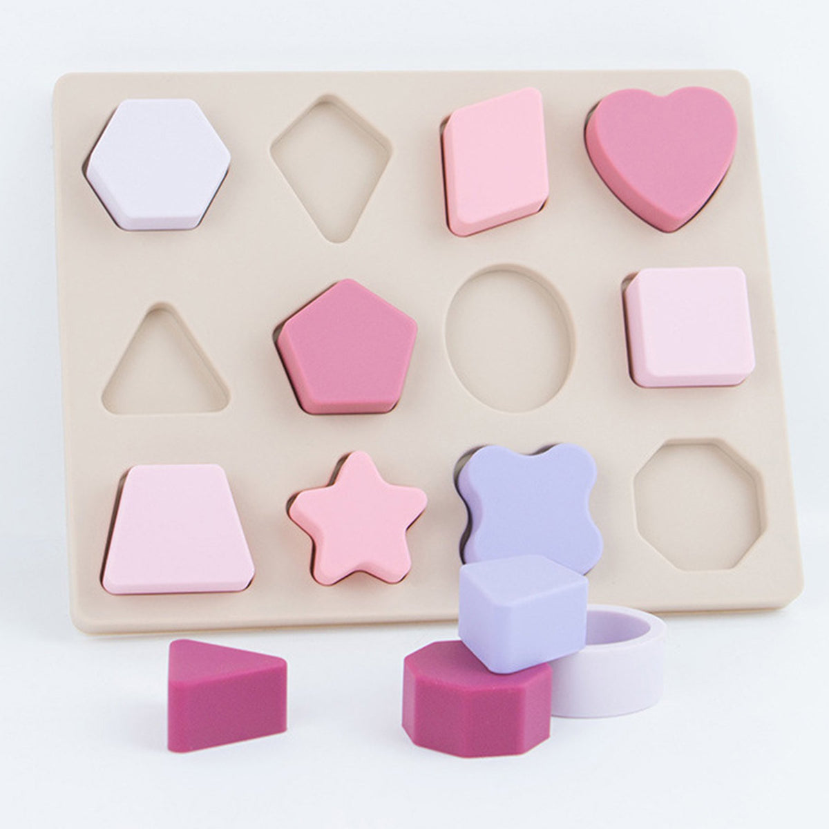 Little Bird - Tavola Incastro Forme Morbide Silicone - 100% BPA Free - Neonato