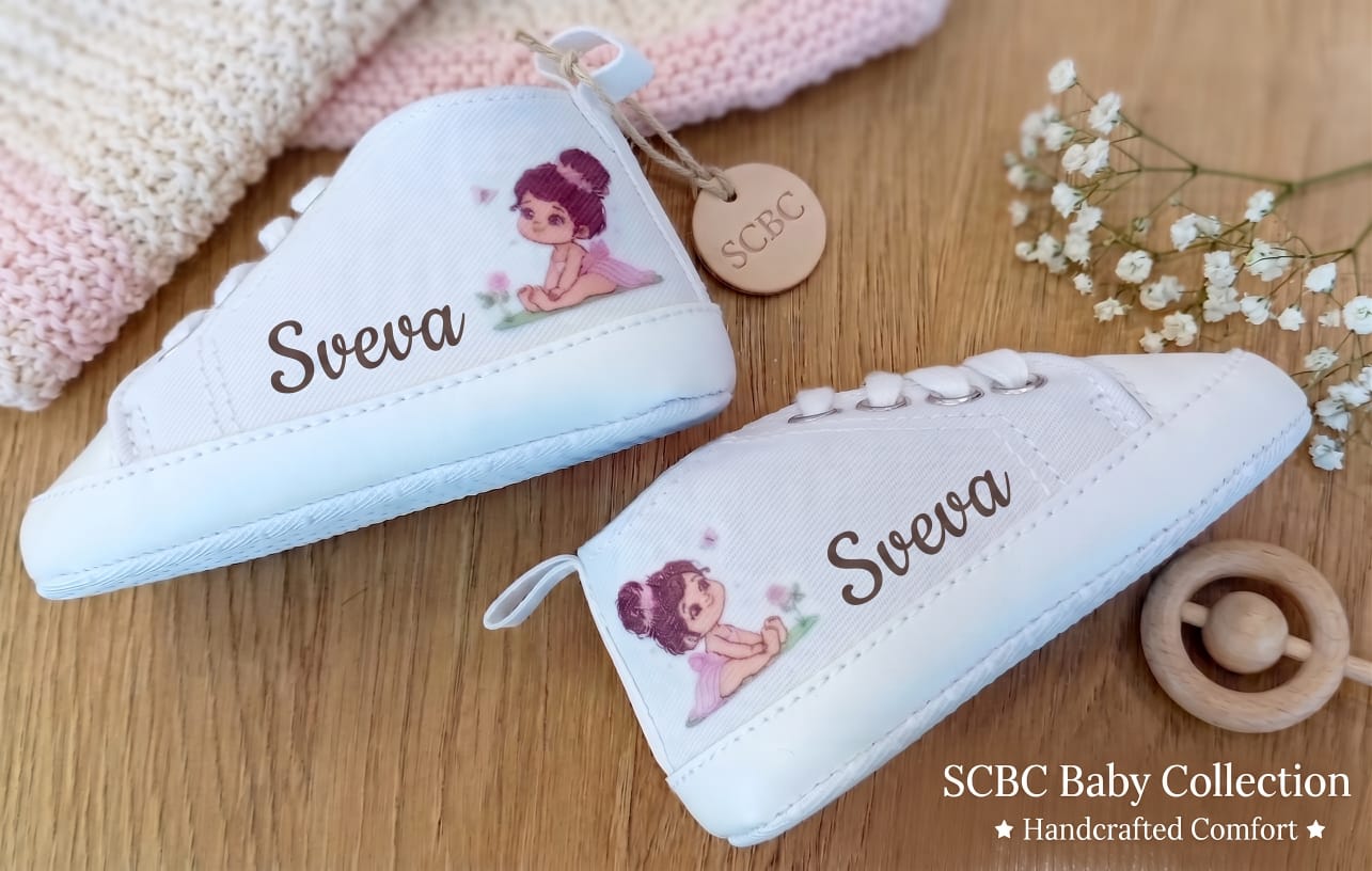 Little Bird - Chaussons de Berceau Simba - Personnalisables 0-6 Mois
