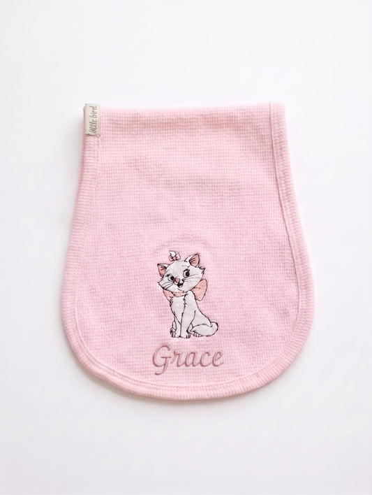 Little Bird - Couverture d'épaule Ourson avec ballons - 100% Coton Hypoallergénique - Personnalisable