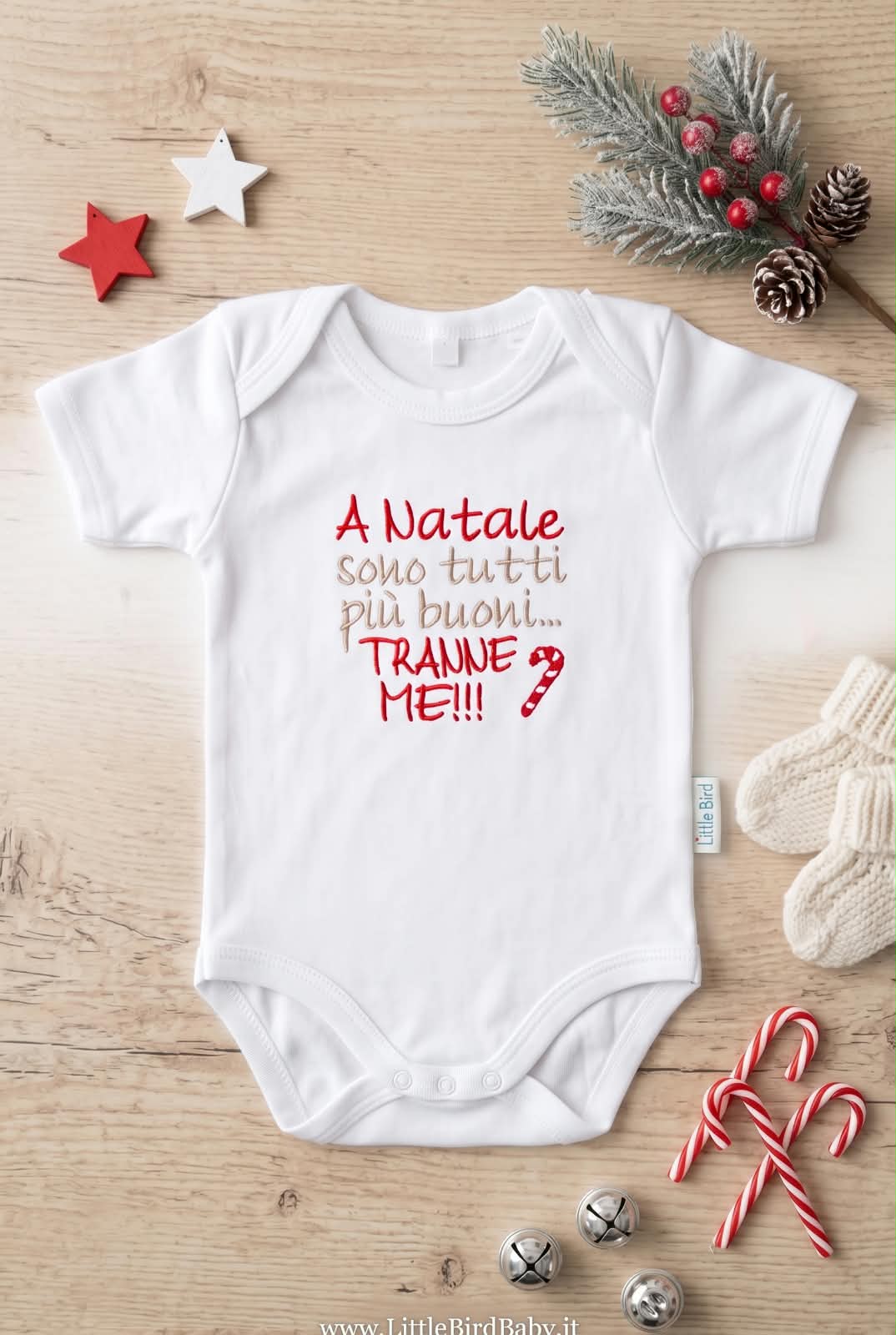 Little Bird - Body de naissance "My 1st Birthday" personnalisé avec prénom - 100% Coton - Cadeau de naissance