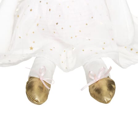 Little Bird - Peluche Coniglietta Ali Dorate - 100% Anallergico - Regalo Nascita
