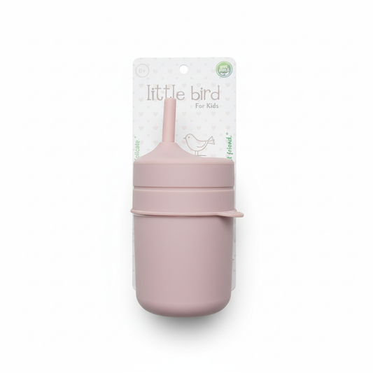 Bicchiere rosa antico pulito