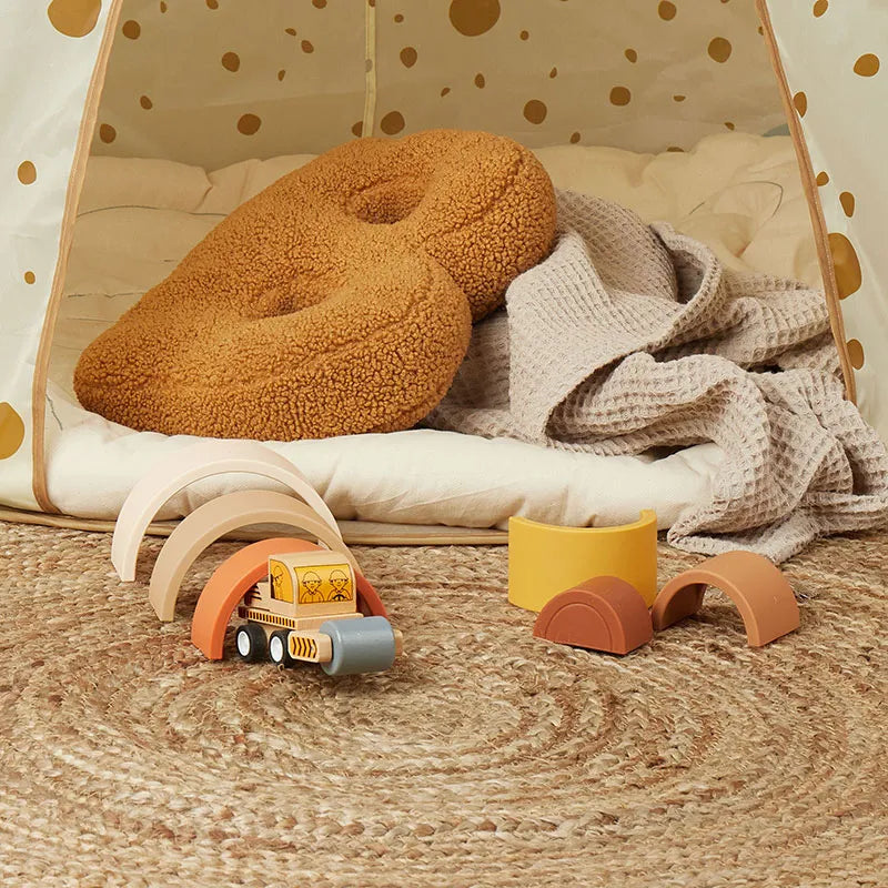 Arcobaleno Impilabile in Silicone Montessori | Gioco Sensoriale BPA Free