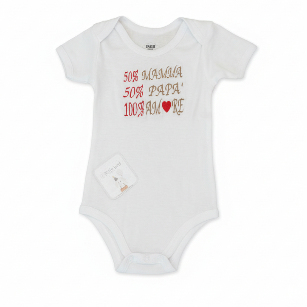 Body "50% Mamma 50% Papà 100% Amore"