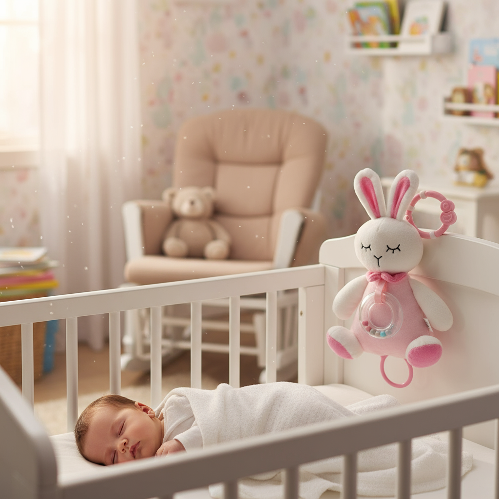 Coniglietto in culla