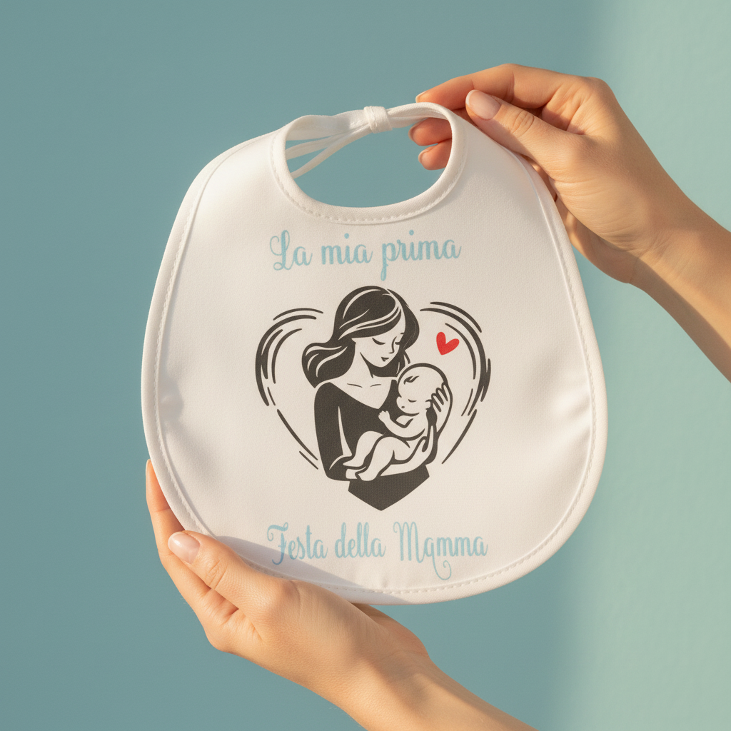 Bavetta Festa della Mamma lifestyle mani termovinile celeste – Little Bird