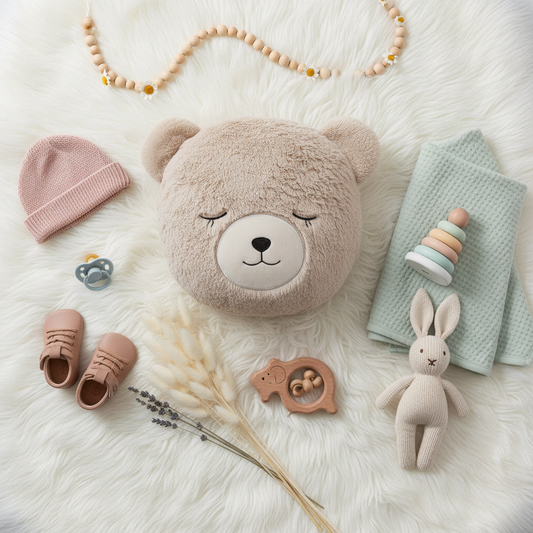 Cuscino Faccia Orso flat lay