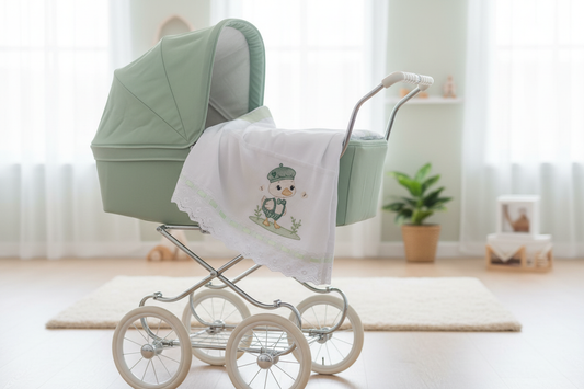 Lenzuolino Paperotto sul passeggino