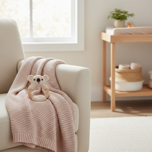 Lifestyle massaggiagengive koala beige in nursery