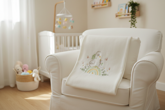 Copertina Paperelle Arcobaleno sulla poltrona in cameretta