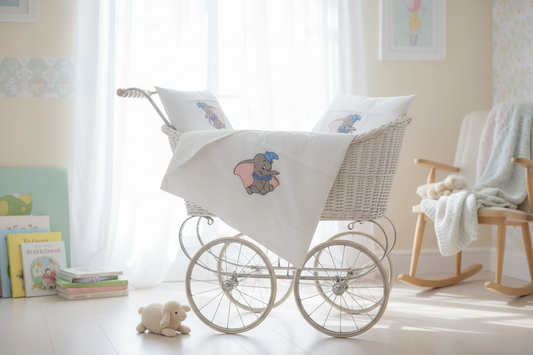 Lenzuolino Dumbo lifestyle carrozzina vintage
