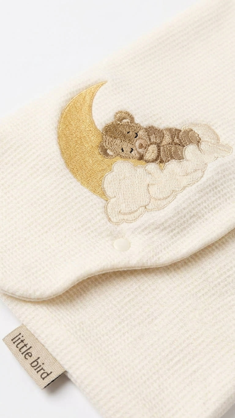 Little Bird - Pochette de Rangement Bébé Brodé Minnie - Organiseur Sac de Maternité
