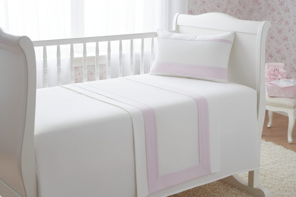 Lenzuolino Culla Rosa - Lifestyle 1