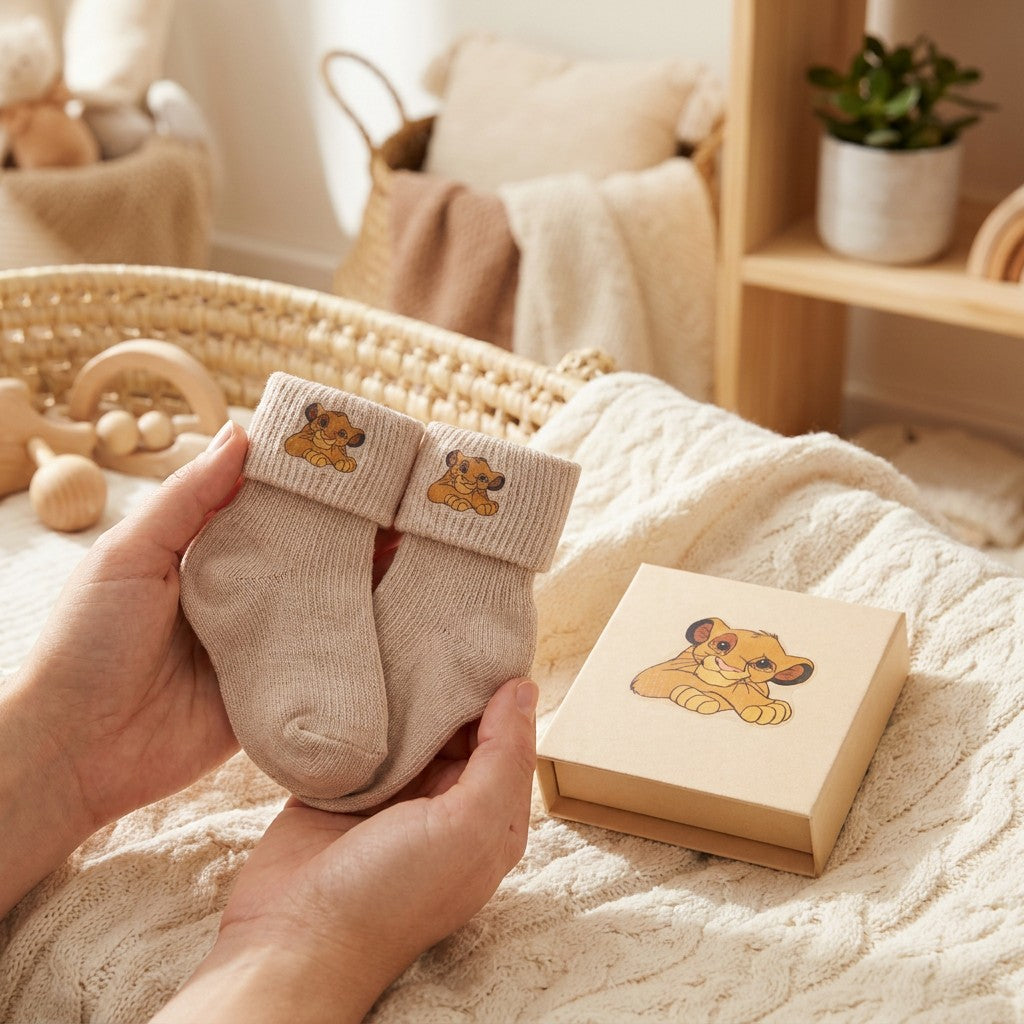 Little Bird - Calzini Personalizzabili Simba - Idea Regalo Nascita