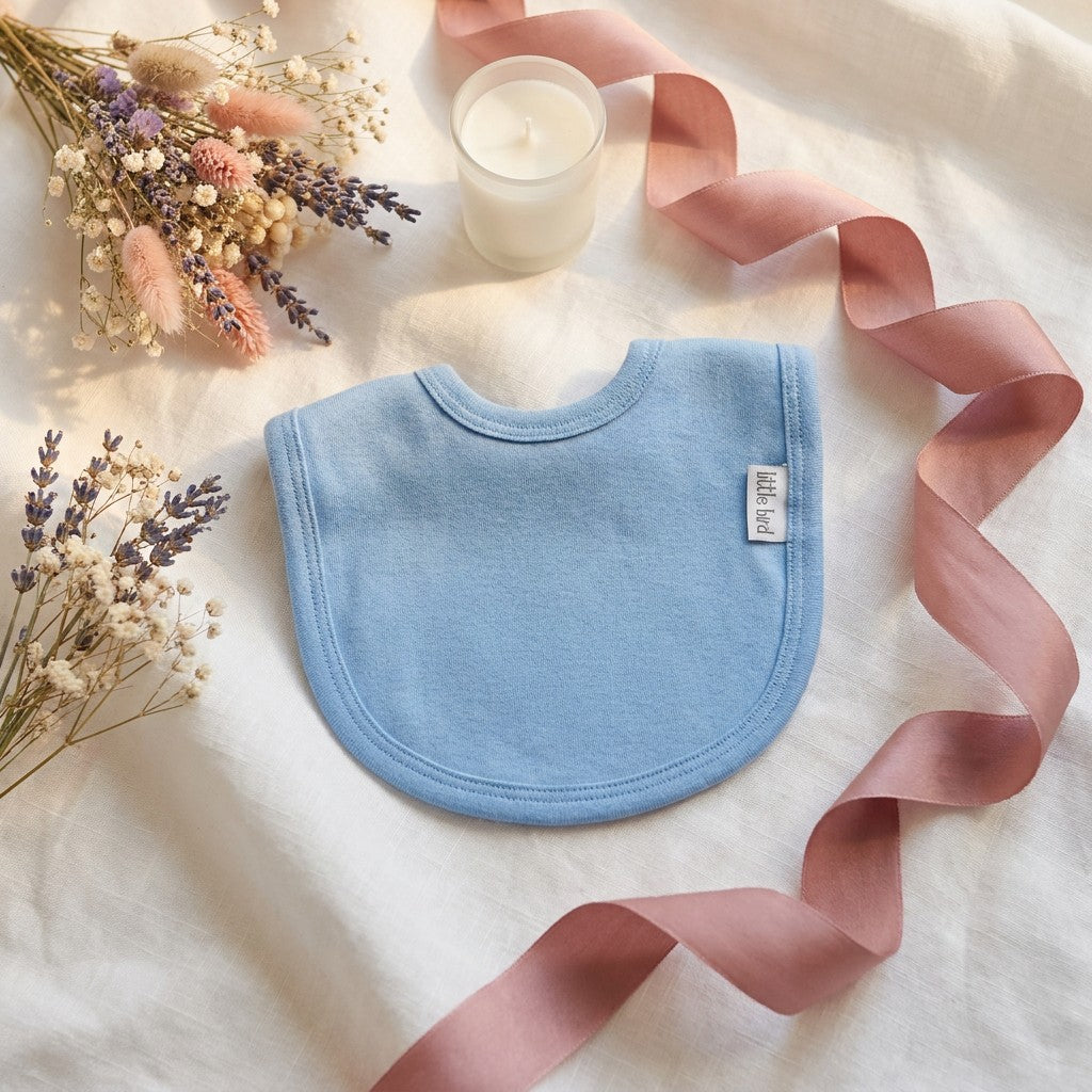 Little Bird - Kit Nascita Premium Arcobaleno - Bavetta + Portaciuccio + Massaggiagengive - Regalo Nascita