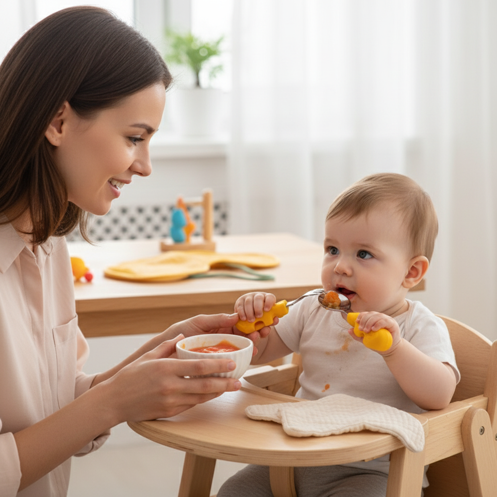 Mamma e bambino momento tenero