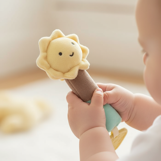 Manine di bambino con sonaglino stellina