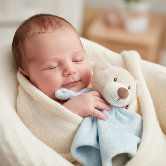 Doudou Orsetto Azzurro - Copertina di Sicurezza per Neonati