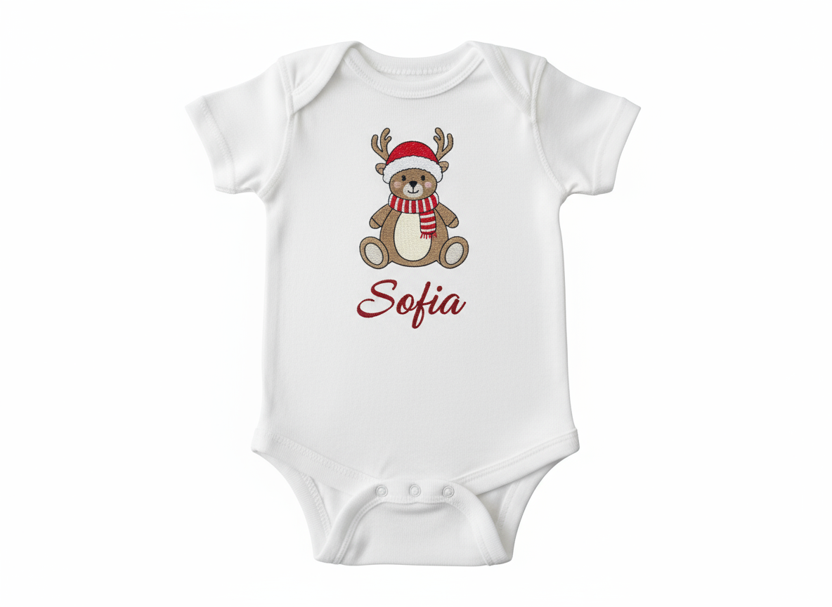 Body Neonato 'Il Mio Primo Natale' - Personalizzabile con Nome