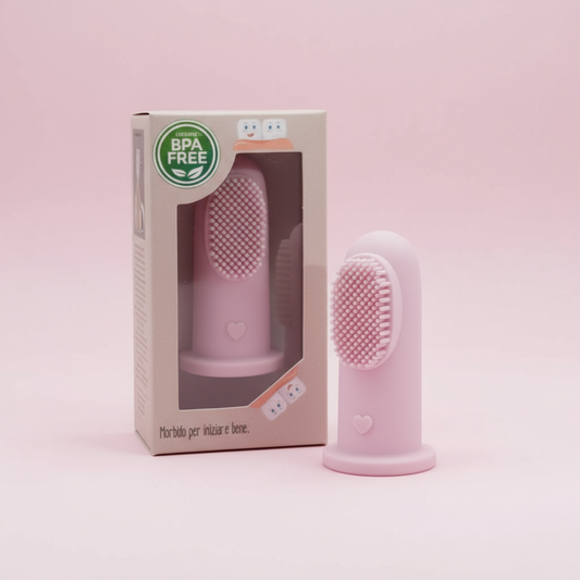 Spazzolino da Dito per Neonati in Silicone - Morbido e Sicuro BPA Free