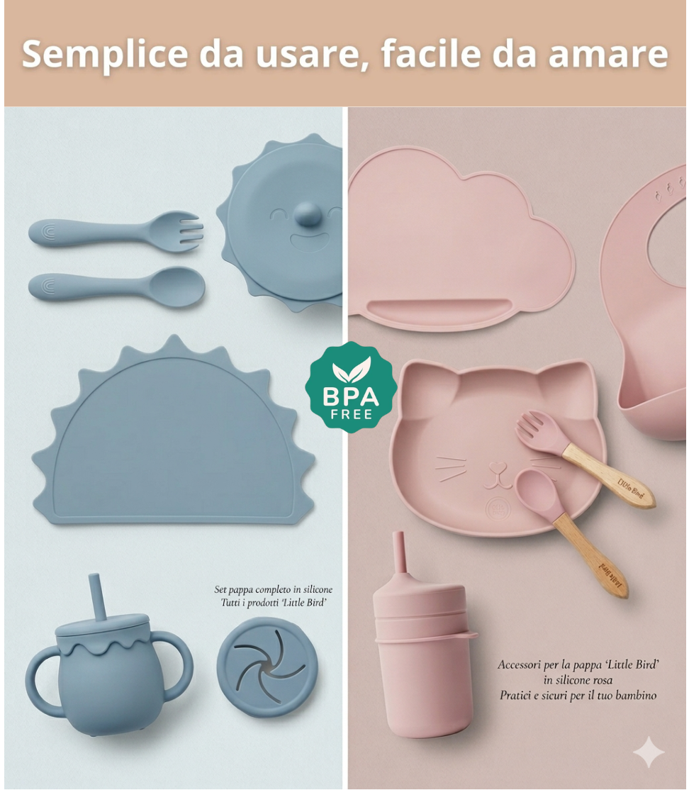 Collezione in Silicone BPA Free - Little Bird