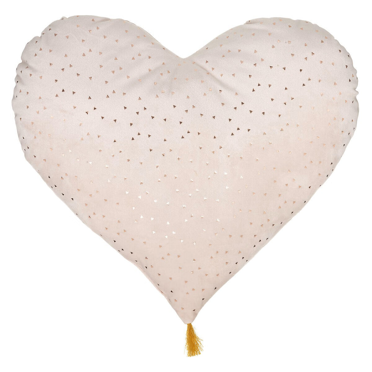 Cuscino Cuore Rosa Triangoli Oro