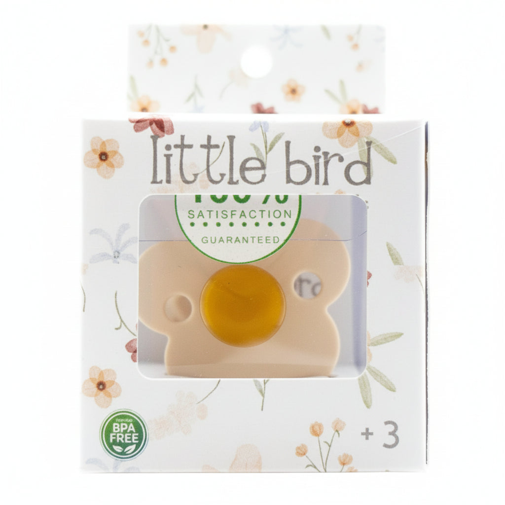 Ciuccio Morbido Piccolo in Silicone a Fiore per Neonati Beige - Comfort e Stile Colore Beige Chiaro