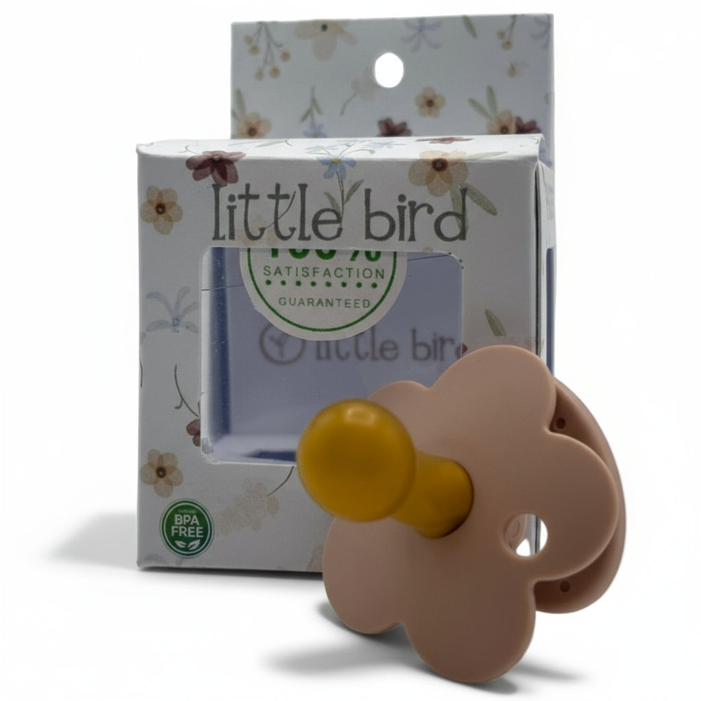 Ciuccio Morbido Piccolo in Silicone a Fiore per Neonati Cipolla - Comfort e Stile Colore Rosa Chiaro