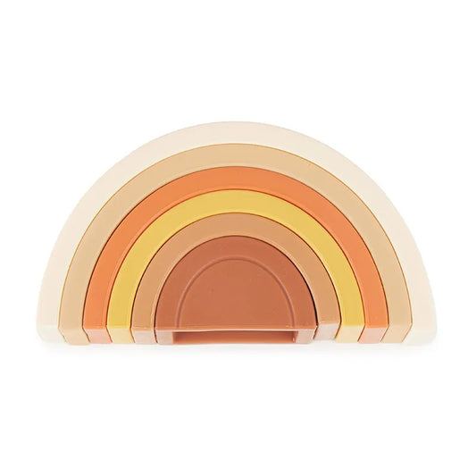 Arcobaleno Impilabile in Silicone Montessori | Gioco Sensoriale BPA Free