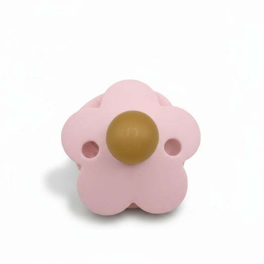 Ciuccio Morbido Piccolo in Silicone a Fiore per Neonati Rosa Chiaro- Comfort e Stile Colore Rosa Chiaro