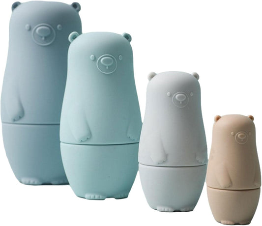 Set Orsi Impilabili in Silicone Montessori | Matrioske Sensoriali BPA Free