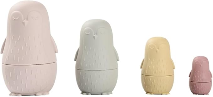 Set Gufi Impilabili in Silicone Montessori | Matrioske Sensoriali BPA Free