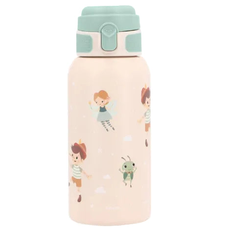Little Bird - Borraccia Termica Wooden Boy Tutete 500ml - Acciaio Inox - Idea Regalo