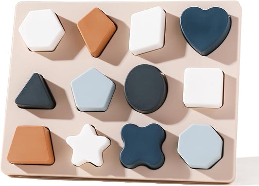 Tavola Incastro Forme Morbide in Silicone | Sviluppo Cognitivo & Motricità Fine (Copia)