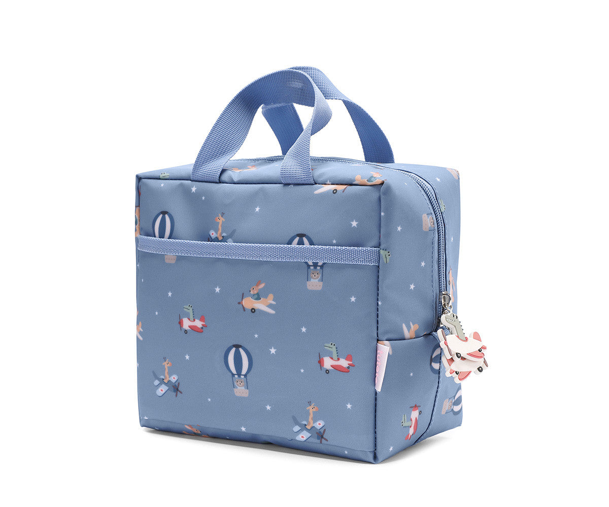 Borsa Planes Termica Merenda Tutete - vista laterale con tiretto decorativo a forma di aeroplanino