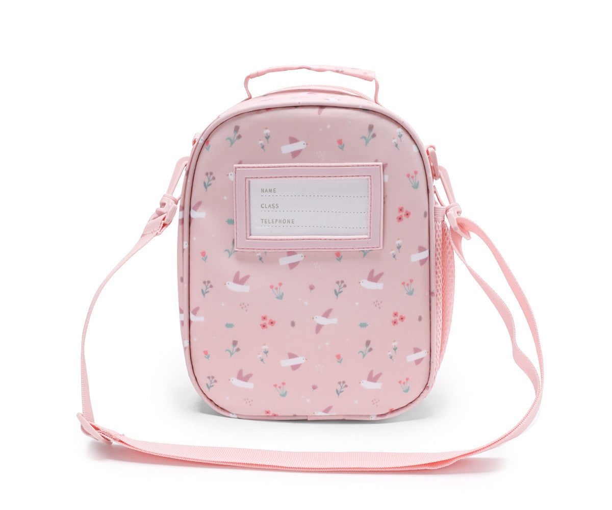 Borsa Termica 3D Blossom Birds - retro con taschina identificativa