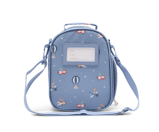 Borsa Termica 3D Planes Tutete - vista retro con taschina laminata per il nome e fantasia all-over