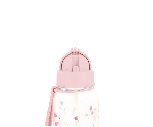 Borraccia Blossom Birds - dettaglio tappo con cannuccia