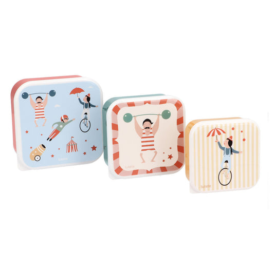 Lunch Box 3 in 1 Circus Show Tutete - set tre contenitori fantasia circo
