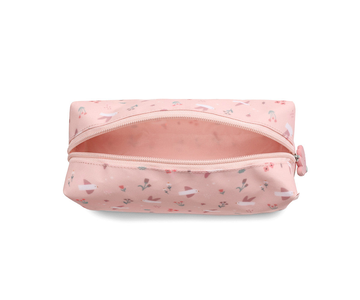 Astuccio Blossom Birds - dettaglio tiretto decorativo