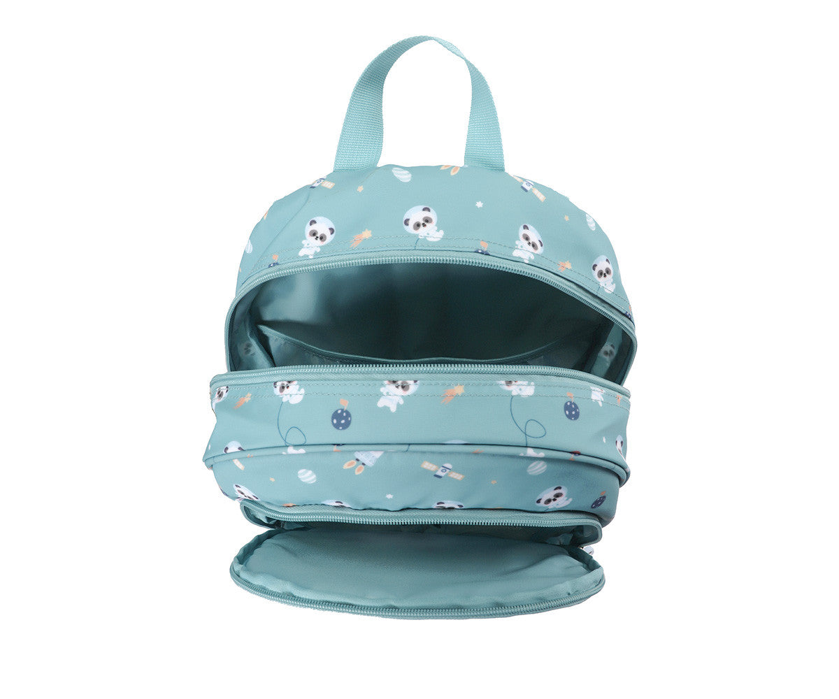 Zaino Medio Pandas in Space Tutete - interno tasca frontale con taschine organizer