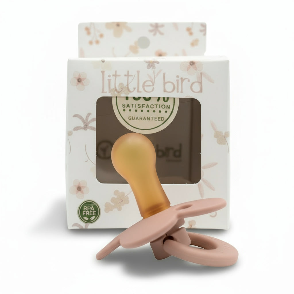 Ciuccio Morbido Piccolo in Silicone a Fiore per Neonati Cipolla - Comfort e Stile Colore Rosa Chiaro