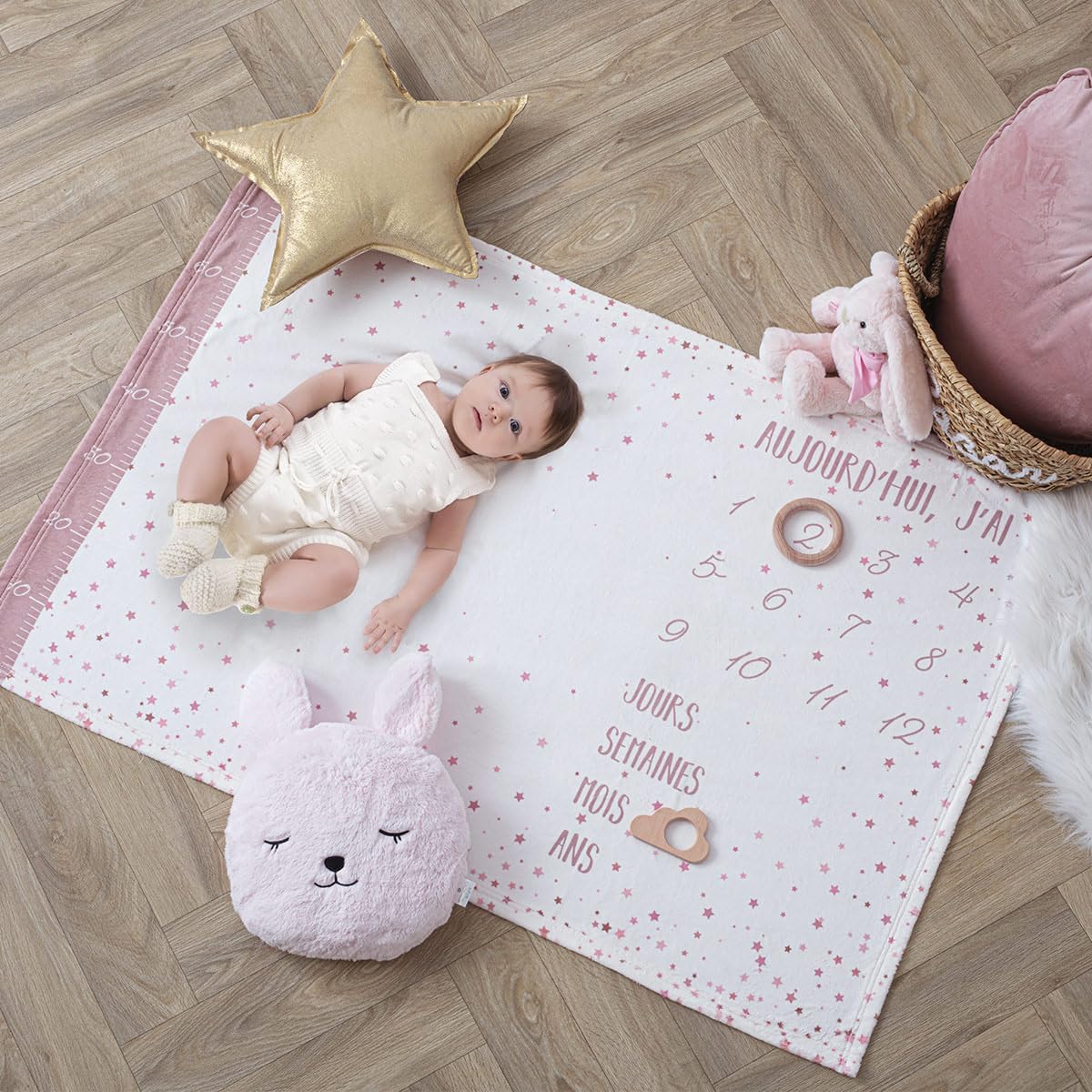 Tappeto Foto Stelline Rosa - Little Bird