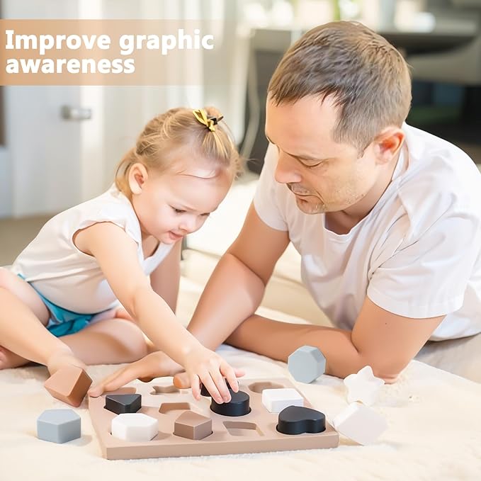 Tavola Incastro Forme Morbide in Silicone | Sviluppo Cognitivo & Motricità Fine (Copia)