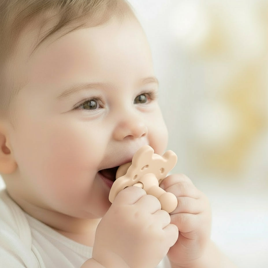 Ciuccio Tutto Silicone a Tema Orsetto – 100% Sicuro, BPA Free – Conforme Normative UE