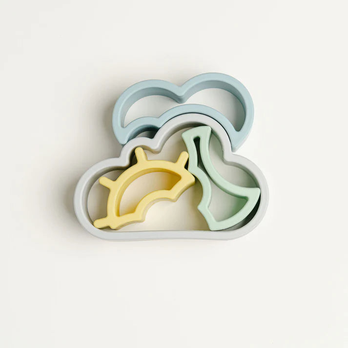 Gioco Impilabile a Nuvola in Silicone BPA Free | Montessori Sensoriale