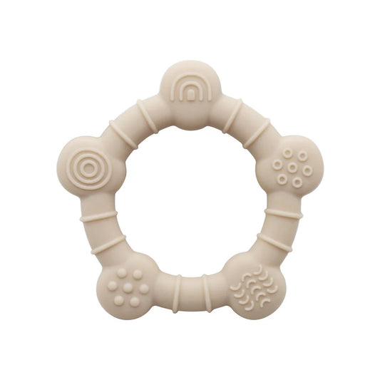 Massaggiagengive Silicone Anello Sensoriale Beige - Little Bird