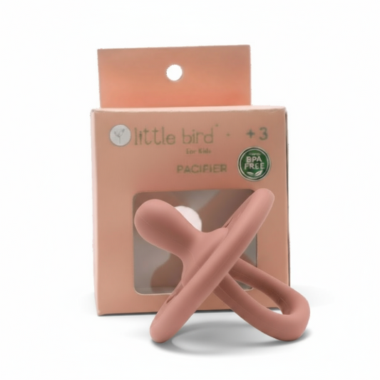 Ciuccio Morbido in Silicone BPA Free per Neonati - Colore Rosa Malva -Conforme Normative UE